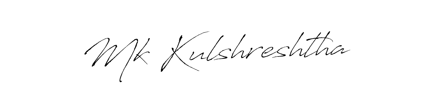 Make a short Mk Kulshreshtha signature style. Manage your documents anywhere anytime using Antro_Vectra. Create and add eSignatures, submit forms, share and send files easily. Mk Kulshreshtha signature style 6 images and pictures png