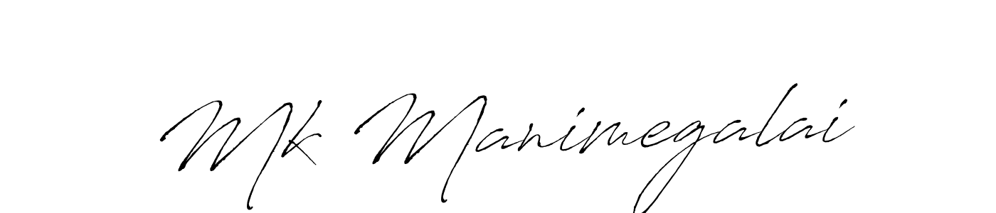 Design your own signature with our free online signature maker. With this signature software, you can create a handwritten (Antro_Vectra) signature for name Mk Manimegalai. Mk Manimegalai signature style 6 images and pictures png