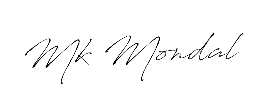 Make a beautiful signature design for name Mk Mondal. With this signature (Antro_Vectra) style, you can create a handwritten signature for free. Mk Mondal signature style 6 images and pictures png