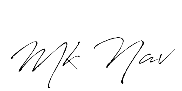 Design your own signature with our free online signature maker. With this signature software, you can create a handwritten (Antro_Vectra) signature for name Mk Nav. Mk Nav signature style 6 images and pictures png