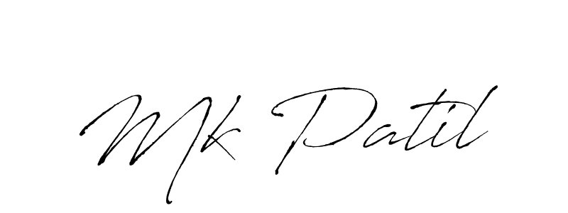 Design your own signature with our free online signature maker. With this signature software, you can create a handwritten (Antro_Vectra) signature for name Mk Patil. Mk Patil signature style 6 images and pictures png