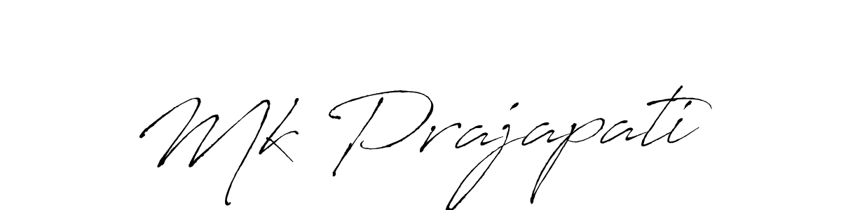 Make a beautiful signature design for name Mk Prajapati. With this signature (Antro_Vectra) style, you can create a handwritten signature for free. Mk Prajapati signature style 6 images and pictures png