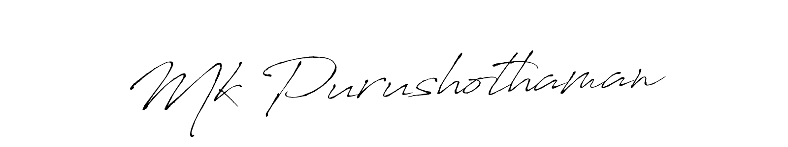 It looks lik you need a new signature style for name Mk Purushothaman. Design unique handwritten (Antro_Vectra) signature with our free signature maker in just a few clicks. Mk Purushothaman signature style 6 images and pictures png