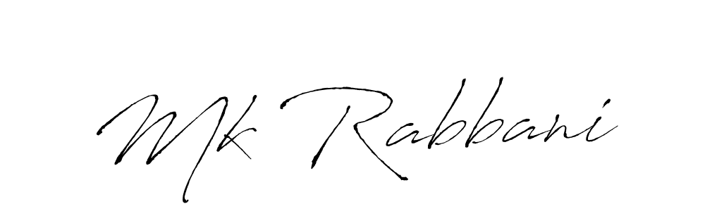 How to make Mk Rabbani name signature. Use Antro_Vectra style for creating short signs online. This is the latest handwritten sign. Mk Rabbani signature style 6 images and pictures png