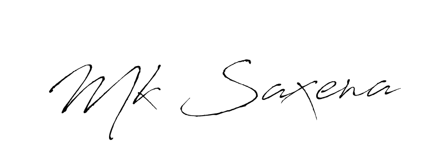 Use a signature maker to create a handwritten signature online. With this signature software, you can design (Antro_Vectra) your own signature for name Mk Saxena. Mk Saxena signature style 6 images and pictures png