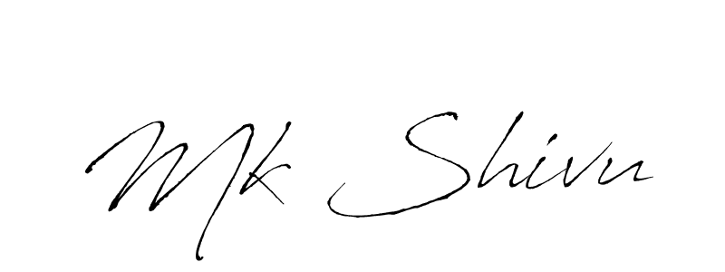 if you are searching for the best signature style for your name Mk Shivu. so please give up your signature search. here we have designed multiple signature styles  using Antro_Vectra. Mk Shivu signature style 6 images and pictures png