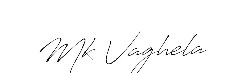 Antro_Vectra is a professional signature style that is perfect for those who want to add a touch of class to their signature. It is also a great choice for those who want to make their signature more unique. Get Mk Vaghela name to fancy signature for free. Mk Vaghela signature style 6 images and pictures png