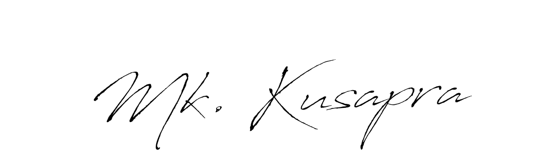 Similarly Antro_Vectra is the best handwritten signature design. Signature creator online .You can use it as an online autograph creator for name Mk. Kusapra. Mk. Kusapra signature style 6 images and pictures png