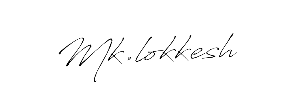Mk.lokkesh stylish signature style. Best Handwritten Sign (Antro_Vectra) for my name. Handwritten Signature Collection Ideas for my name Mk.lokkesh. Mk.lokkesh signature style 6 images and pictures png