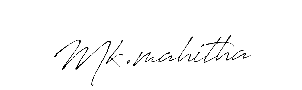 How to make Mk.mahitha signature? Antro_Vectra is a professional autograph style. Create handwritten signature for Mk.mahitha name. Mk.mahitha signature style 6 images and pictures png