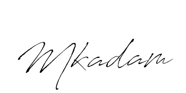 How to make Mkadam signature? Antro_Vectra is a professional autograph style. Create handwritten signature for Mkadam name. Mkadam signature style 6 images and pictures png