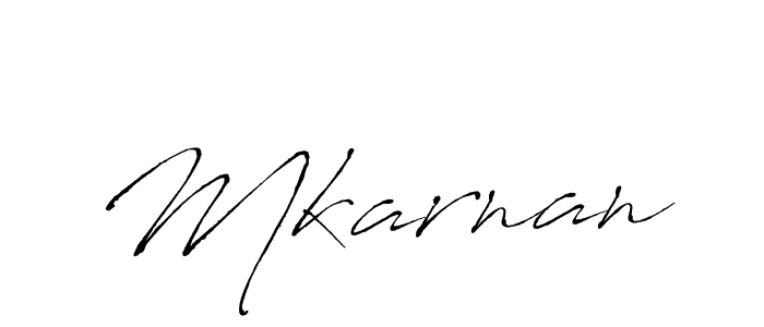 Mkarnan stylish signature style. Best Handwritten Sign (Antro_Vectra) for my name. Handwritten Signature Collection Ideas for my name Mkarnan. Mkarnan signature style 6 images and pictures png