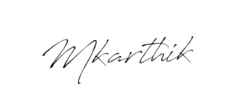 It looks lik you need a new signature style for name Mkarthik. Design unique handwritten (Antro_Vectra) signature with our free signature maker in just a few clicks. Mkarthik signature style 6 images and pictures png