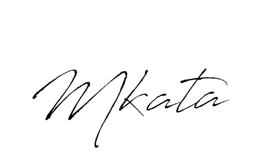 How to make Mkata signature? Antro_Vectra is a professional autograph style. Create handwritten signature for Mkata name. Mkata signature style 6 images and pictures png