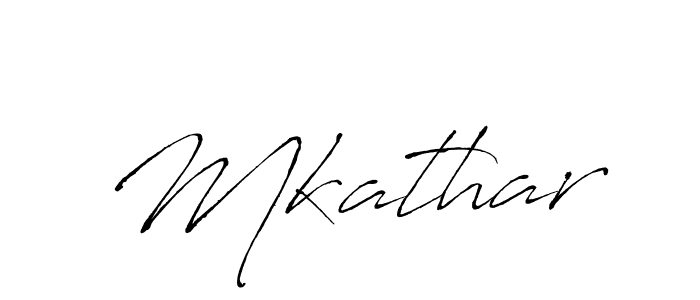Make a beautiful signature design for name Mkathar. With this signature (Antro_Vectra) style, you can create a handwritten signature for free. Mkathar signature style 6 images and pictures png