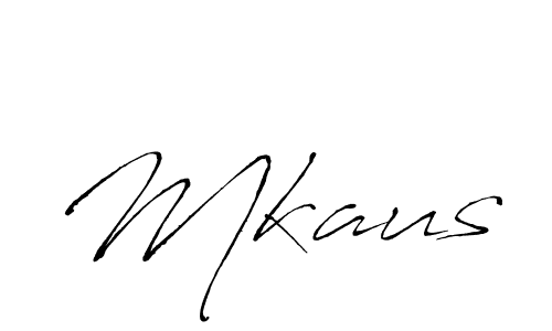 You should practise on your own different ways (Antro_Vectra) to write your name (Mkaus) in signature. don't let someone else do it for you. Mkaus signature style 6 images and pictures png