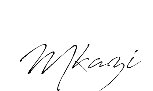 Design your own signature with our free online signature maker. With this signature software, you can create a handwritten (Antro_Vectra) signature for name Mkazi. Mkazi signature style 6 images and pictures png