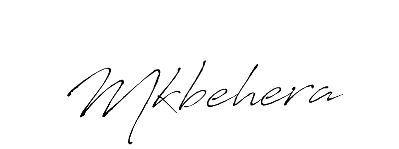 Design your own signature with our free online signature maker. With this signature software, you can create a handwritten (Antro_Vectra) signature for name Mkbehera. Mkbehera signature style 6 images and pictures png