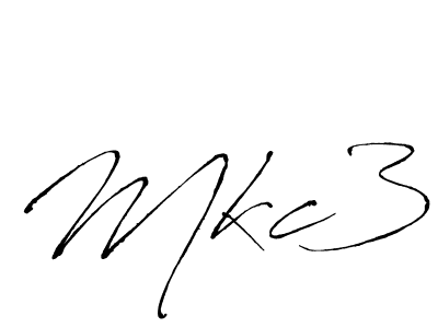 Also we have Mkc3 name is the best signature style. Create professional handwritten signature collection using Antro_Vectra autograph style. Mkc3 signature style 6 images and pictures png