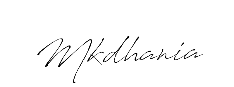 Design your own signature with our free online signature maker. With this signature software, you can create a handwritten (Antro_Vectra) signature for name Mkdhania. Mkdhania signature style 6 images and pictures png