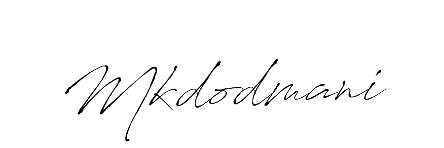 Create a beautiful signature design for name Mkdodmani. With this signature (Antro_Vectra) fonts, you can make a handwritten signature for free. Mkdodmani signature style 6 images and pictures png
