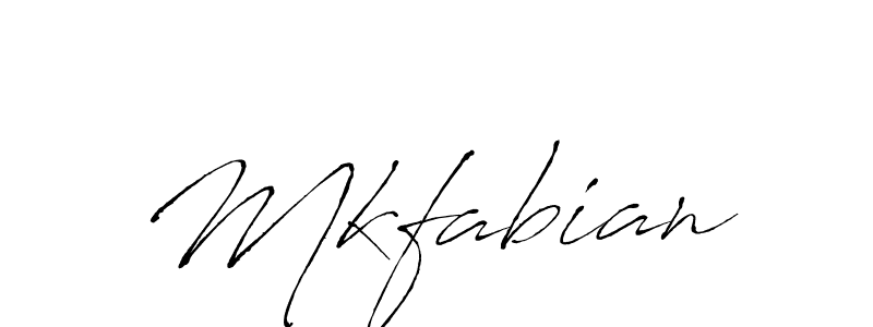 How to make Mkfabian signature? Antro_Vectra is a professional autograph style. Create handwritten signature for Mkfabian name. Mkfabian signature style 6 images and pictures png