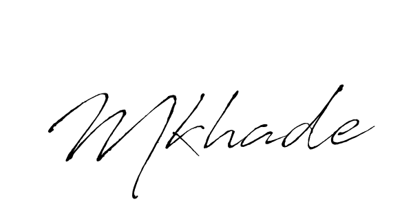 Mkhade stylish signature style. Best Handwritten Sign (Antro_Vectra) for my name. Handwritten Signature Collection Ideas for my name Mkhade. Mkhade signature style 6 images and pictures png