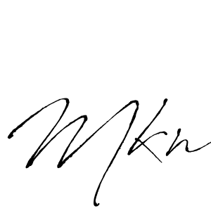 Design your own signature with our free online signature maker. With this signature software, you can create a handwritten (Antro_Vectra) signature for name Mkn. Mkn signature style 6 images and pictures png
