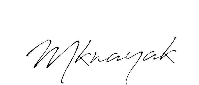 Create a beautiful signature design for name Mknayak. With this signature (Antro_Vectra) fonts, you can make a handwritten signature for free. Mknayak signature style 6 images and pictures png