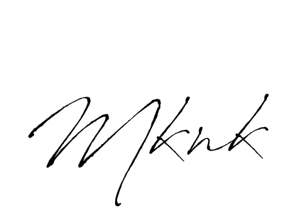 Use a signature maker to create a handwritten signature online. With this signature software, you can design (Antro_Vectra) your own signature for name Mknk. Mknk signature style 6 images and pictures png