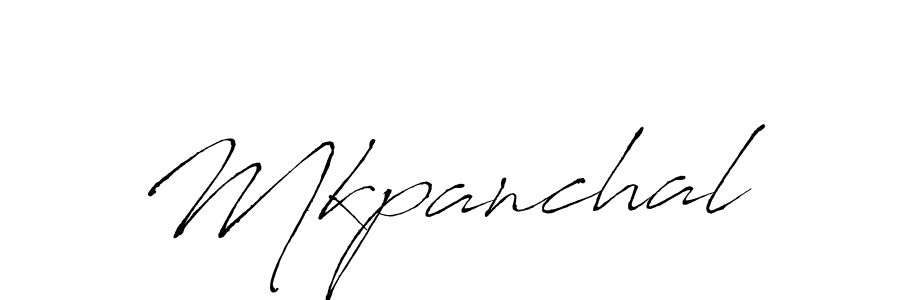 How to make Mkpanchal signature? Antro_Vectra is a professional autograph style. Create handwritten signature for Mkpanchal name. Mkpanchal signature style 6 images and pictures png