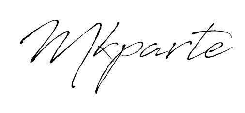 How to make Mkparte name signature. Use Antro_Vectra style for creating short signs online. This is the latest handwritten sign. Mkparte signature style 6 images and pictures png