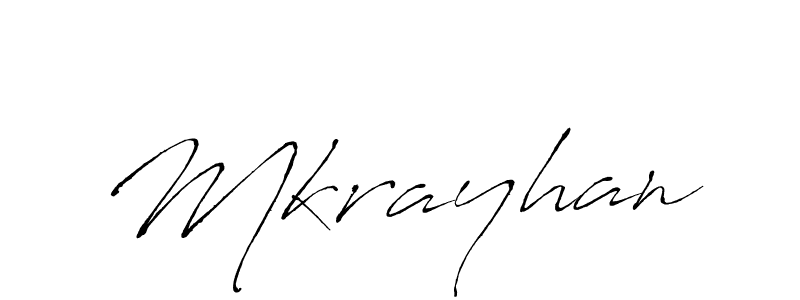 Mkrayhan stylish signature style. Best Handwritten Sign (Antro_Vectra) for my name. Handwritten Signature Collection Ideas for my name Mkrayhan. Mkrayhan signature style 6 images and pictures png