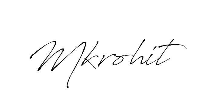 How to make Mkrohit name signature. Use Antro_Vectra style for creating short signs online. This is the latest handwritten sign. Mkrohit signature style 6 images and pictures png