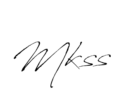 Make a beautiful signature design for name Mkss. With this signature (Antro_Vectra) style, you can create a handwritten signature for free. Mkss signature style 6 images and pictures png