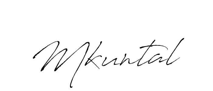 Create a beautiful signature design for name Mkuntal. With this signature (Antro_Vectra) fonts, you can make a handwritten signature for free. Mkuntal signature style 6 images and pictures png