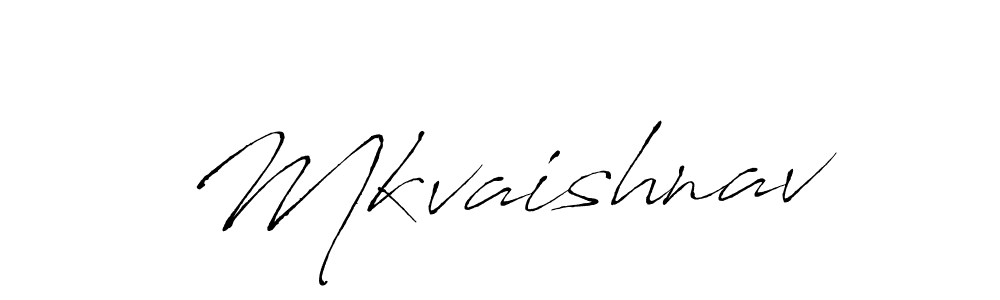 Create a beautiful signature design for name Mkvaishnav. With this signature (Antro_Vectra) fonts, you can make a handwritten signature for free. Mkvaishnav signature style 6 images and pictures png