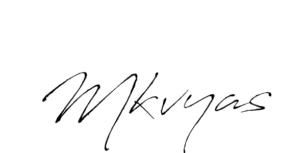 Design your own signature with our free online signature maker. With this signature software, you can create a handwritten (Antro_Vectra) signature for name Mkvyas. Mkvyas signature style 6 images and pictures png
