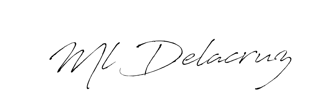 if you are searching for the best signature style for your name Ml Delacruz. so please give up your signature search. here we have designed multiple signature styles  using Antro_Vectra. Ml Delacruz signature style 6 images and pictures png