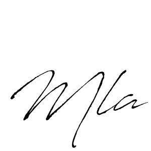 Create a beautiful signature design for name Mla. With this signature (Antro_Vectra) fonts, you can make a handwritten signature for free. Mla signature style 6 images and pictures png
