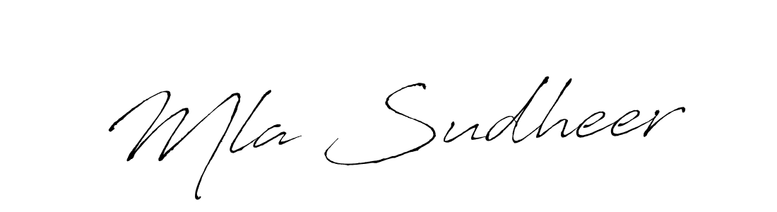How to Draw Mla Sudheer signature style? Antro_Vectra is a latest design signature styles for name Mla Sudheer. Mla Sudheer signature style 6 images and pictures png