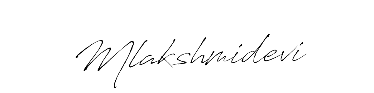 Mlakshmidevi stylish signature style. Best Handwritten Sign (Antro_Vectra) for my name. Handwritten Signature Collection Ideas for my name Mlakshmidevi. Mlakshmidevi signature style 6 images and pictures png