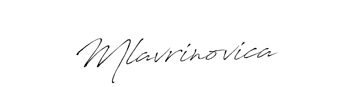 Make a beautiful signature design for name Mlavrinovica. With this signature (Antro_Vectra) style, you can create a handwritten signature for free. Mlavrinovica signature style 6 images and pictures png