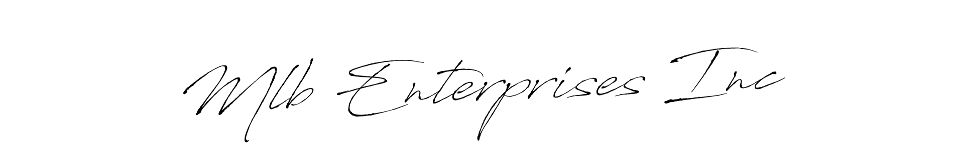 Also we have Mlb Enterprises Inc name is the best signature style. Create professional handwritten signature collection using Antro_Vectra autograph style. Mlb Enterprises Inc signature style 6 images and pictures png