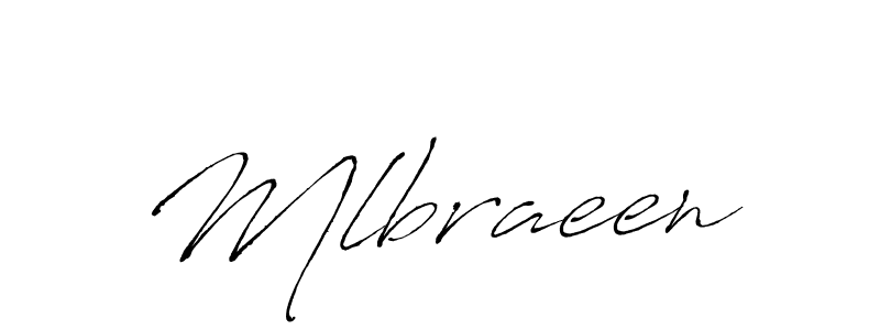 Antro_Vectra is a professional signature style that is perfect for those who want to add a touch of class to their signature. It is also a great choice for those who want to make their signature more unique. Get Mlbraeen name to fancy signature for free. Mlbraeen signature style 6 images and pictures png