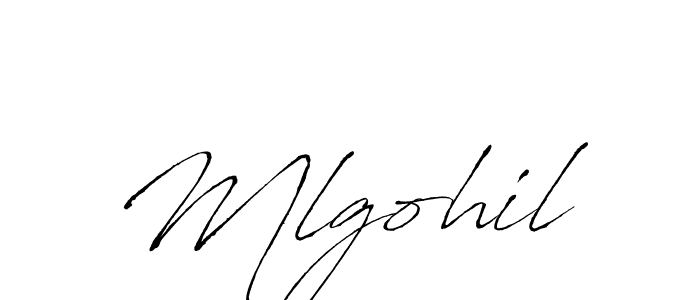 How to make Mlgohil signature? Antro_Vectra is a professional autograph style. Create handwritten signature for Mlgohil name. Mlgohil signature style 6 images and pictures png