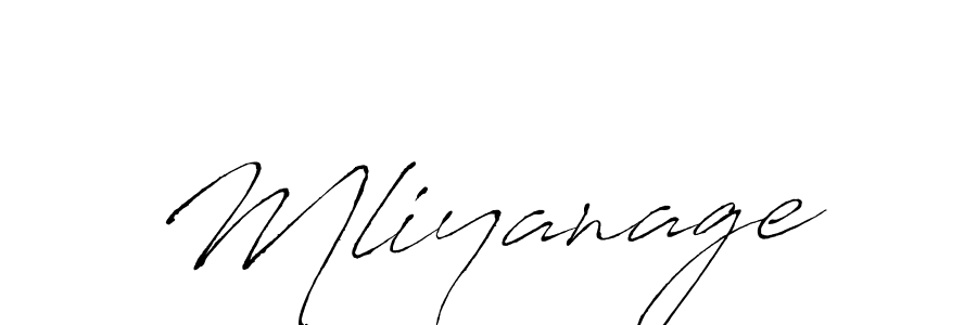 How to make Mliyanage name signature. Use Antro_Vectra style for creating short signs online. This is the latest handwritten sign. Mliyanage signature style 6 images and pictures png