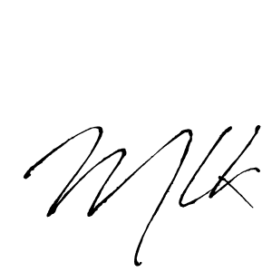 Design your own signature with our free online signature maker. With this signature software, you can create a handwritten (Antro_Vectra) signature for name Mlk. Mlk signature style 6 images and pictures png