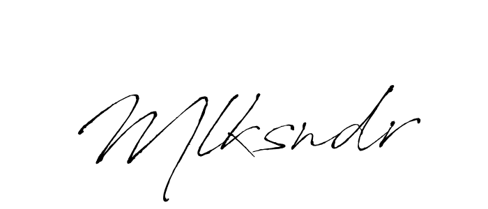 Create a beautiful signature design for name Mlksndr. With this signature (Antro_Vectra) fonts, you can make a handwritten signature for free. Mlksndr signature style 6 images and pictures png