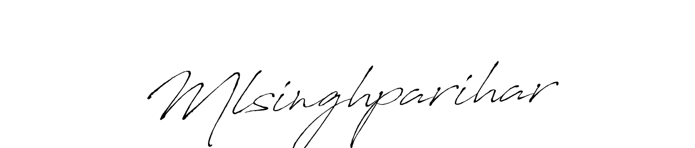 How to make Mlsinghparihar name signature. Use Antro_Vectra style for creating short signs online. This is the latest handwritten sign. Mlsinghparihar signature style 6 images and pictures png